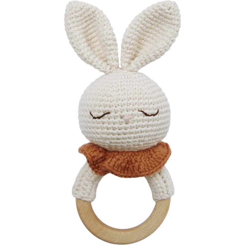 Anneau de dentition hochet Lapin Blanc